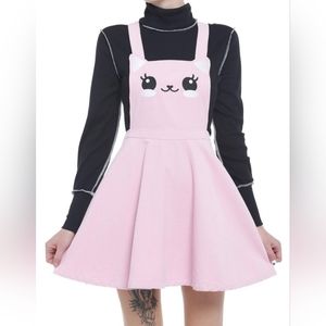 Kitty Cat Pink Corduroy Skirtall size medium NWT